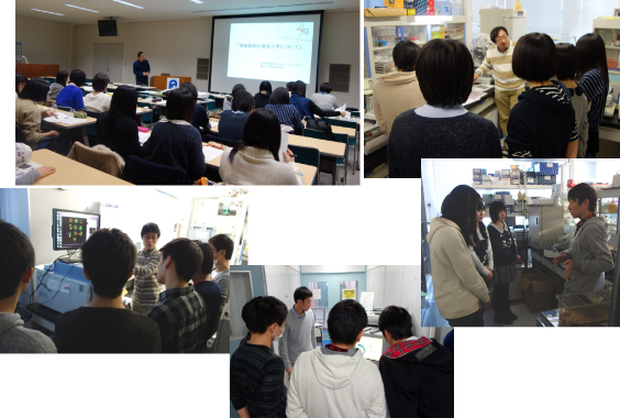 The Lab Tour for Goshogawara High School