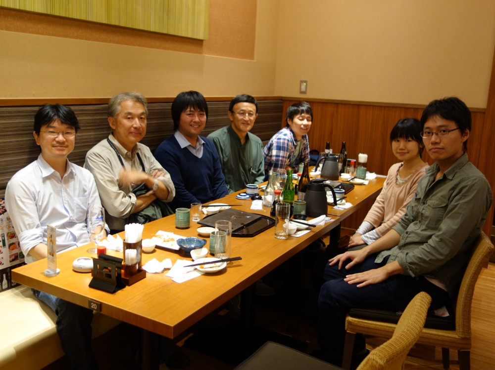宮本先生との夕食会の写真